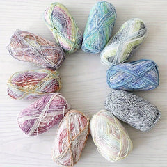 Milk Cotton Yarn 4 Strands Gradient Shawl Yarn 60/40 Cotton Acrylic