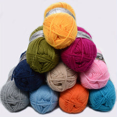 2pcs Doll Blanket DIY Stick Needle Thread Cashmere Crochet Yarn Soft Thick