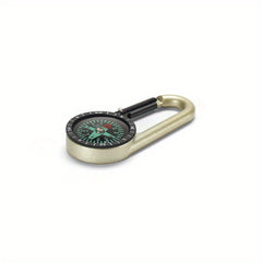Compact Carabiner Compass Keychain for Camping