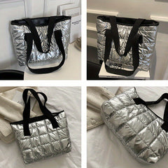 Winter Women's Nylon Tote Bag Large Capacity