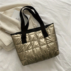 Winter Women's Nylon Tote Bag Large Capacity