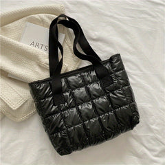 Winter Women's Nylon Tote Bag Large Capacity
