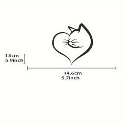 Cats & Hearts Car Sticker Reflective Exterior Decoration Waterproof