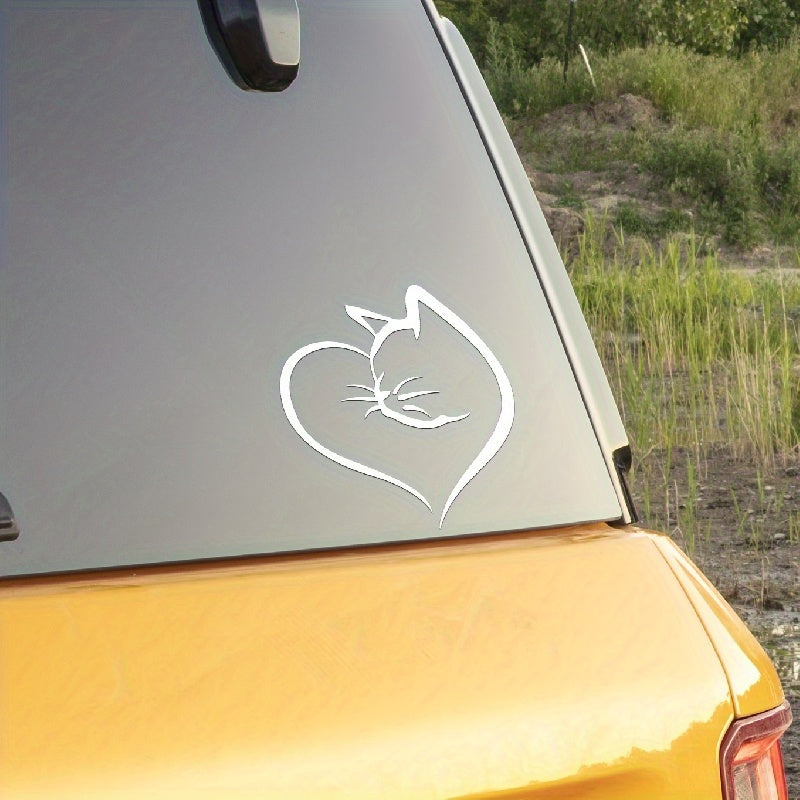 Cats & Hearts Car Sticker Reflective Exterior Decoration Waterproof
