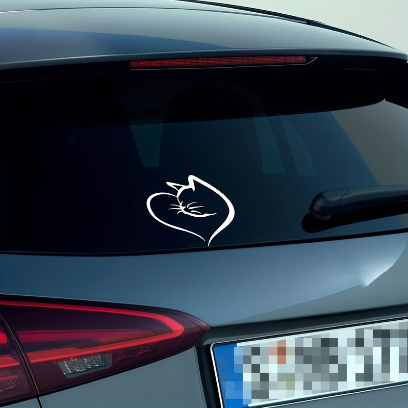 Cats & Hearts Car Sticker Reflective Exterior Decoration Waterproof