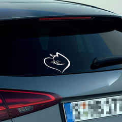 Cats & Hearts Car Sticker Reflective Exterior Decoration Waterproof