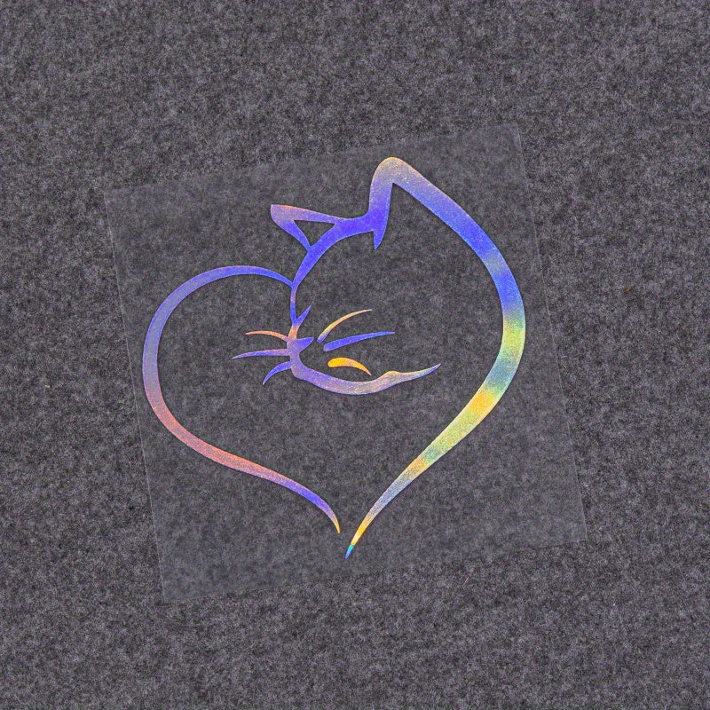 Cats & Hearts Car Sticker Reflective Exterior Decoration Waterproof