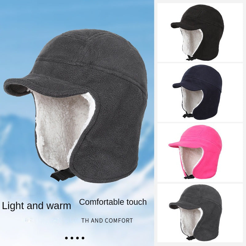 Windproof Hat With Ear Protection For Autumn And Winter Cycling