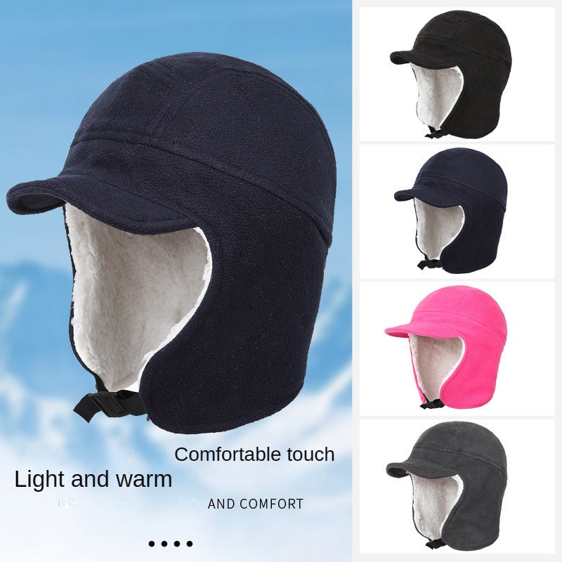 Windproof Hat With Ear Protection For Autumn And Winter Cycling