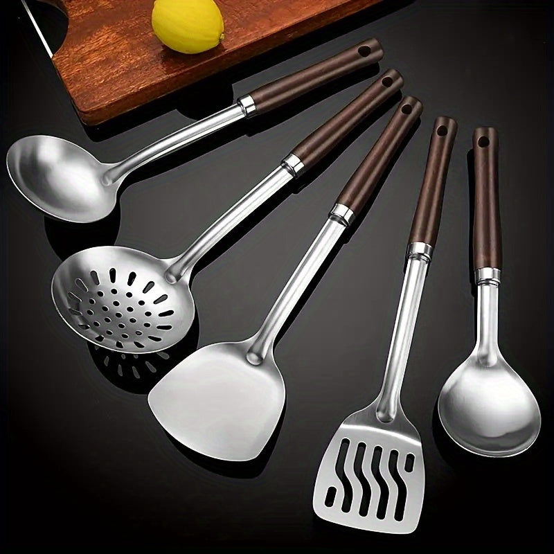 Stainless Steel Kitchenware Set for Home and Outdoor Cooking