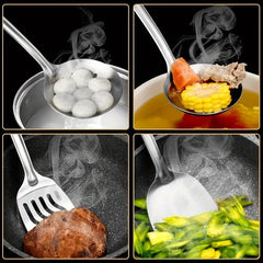 Stainless Steel Kitchenware Set for Home and Outdoor Cooking