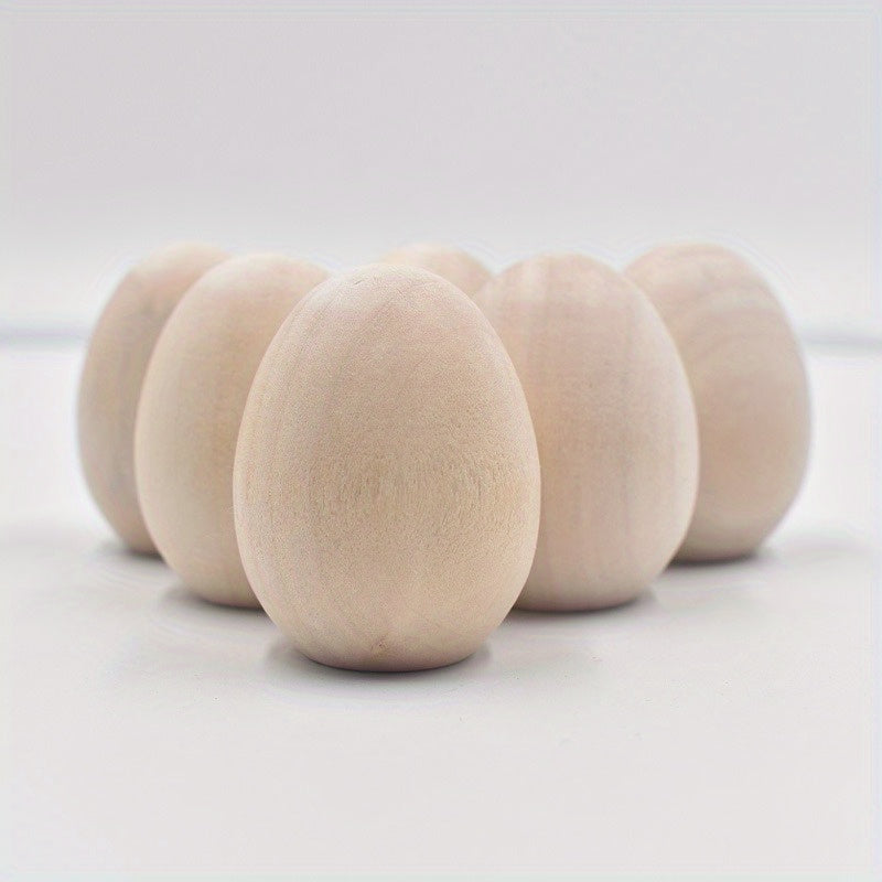 Wooden Eggs Hand painted Toys Home Party Decoration