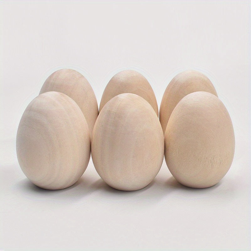 Wooden Eggs Hand painted Toys Home Party Decoration