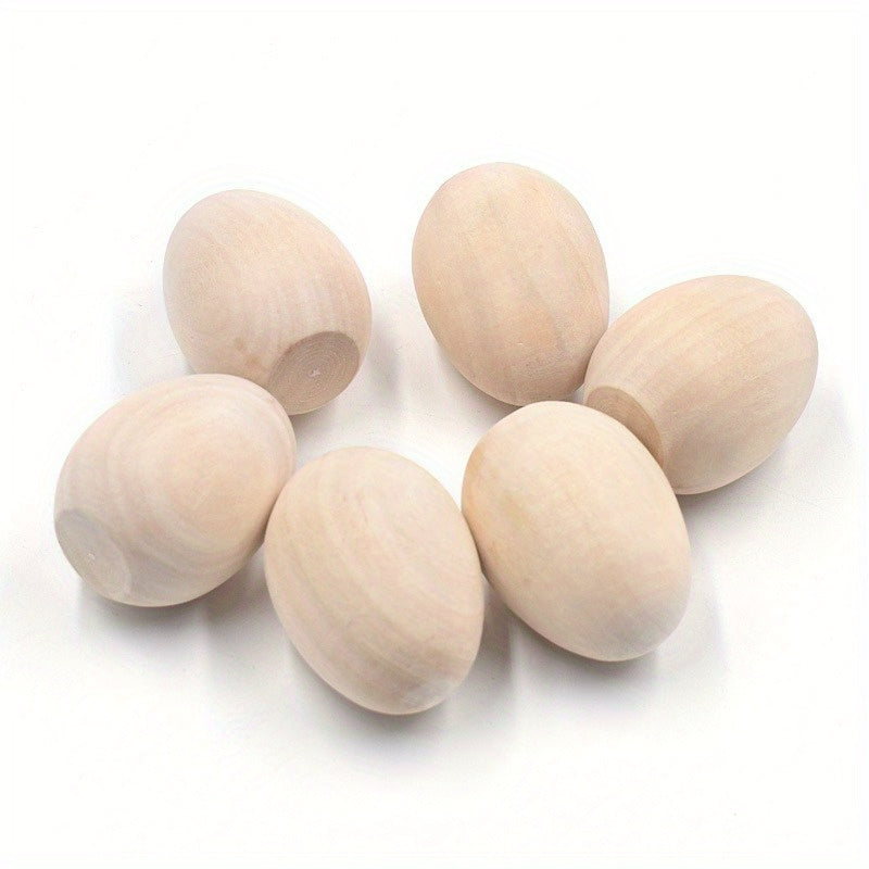 Wooden Eggs Hand painted Toys Home Party Decoration