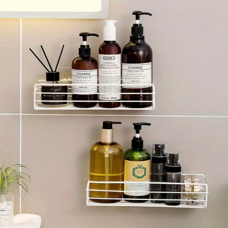Adhesive Bathroom Wall Caddy Kitchen Storage Rack