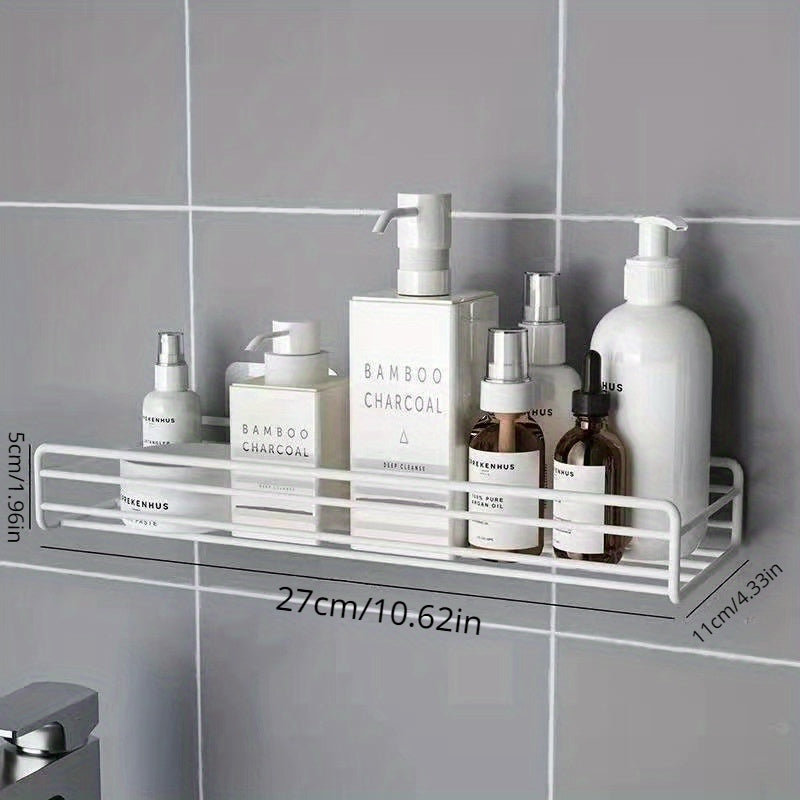 Adhesive Bathroom Wall Caddy Kitchen Storage Rack