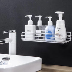 Adhesive Bathroom Wall Caddy Kitchen Storage Rack