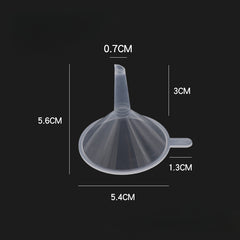 5pcs Plastic Small Funnel 30ml/50ml Dispensing Perfume Liquid Tool