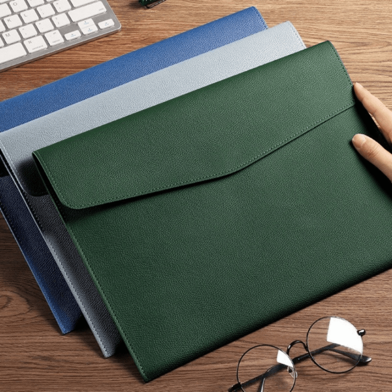 High End Business Waterproof Faux Leather File Bag A4 Paper File Bag