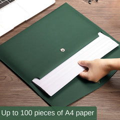 High End Business Waterproof Faux Leather File Bag A4 Paper File Bag
