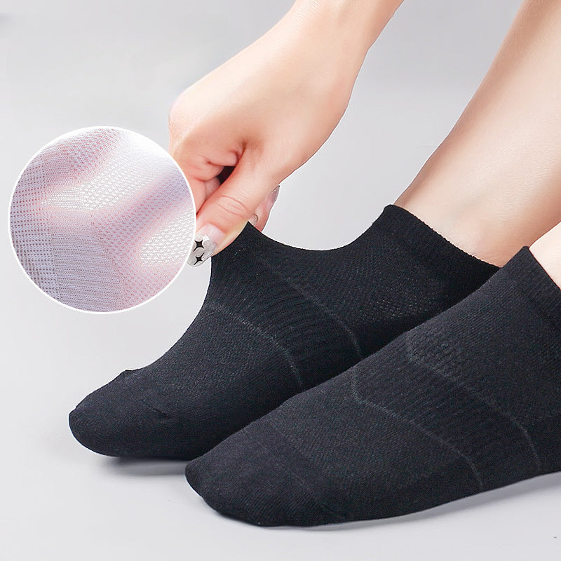 3 Pairs Thin Breathable Low Cut Cotton Socks