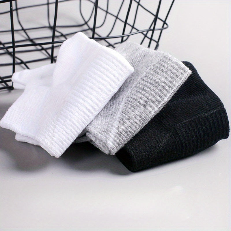3 Pairs Thin Breathable Low Cut Cotton Socks