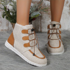 Women's Non-slip Snow Boots Medium Tube Casual Sneakers