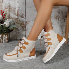 Women's Non-slip Snow Boots Medium Tube Casual Sneakers