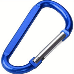 4 Large Aluminum D Ring Carabiner Backpack Camping Travel Snap Hook Keychain