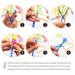Plastic Large Slingshot Flying Arrow Luminous Toy Small Gift