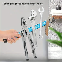 Magnetic Tool Holder Wall Mounted Storage Rack Metal Organizer Bar
