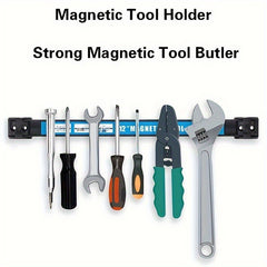 Magnetic Tool Holder Wall Mounted Storage Rack Metal Organizer Bar
