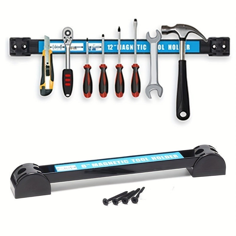 Magnetic Tool Holder Wall Mounted Storage Rack Metal Organizer Bar