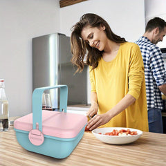 Leak Proof Food Lunch Container with Divided Compartments