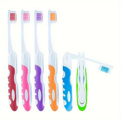 Portable Folding Toothbrush for Travel Soft Bristles Camping Hiking Backpacking