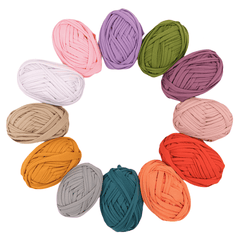 3pcs Cotton Knitting Fabric Yarn Crochet DIY Soft Woven Rug Bag Cushion