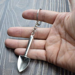 Mini Spade Key Chain Small Metal Shovel Key Chain For Men