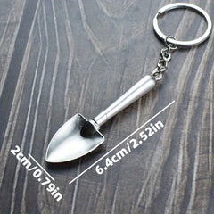 Mini Spade Key Chain Small Metal Shovel Key Chain For Men