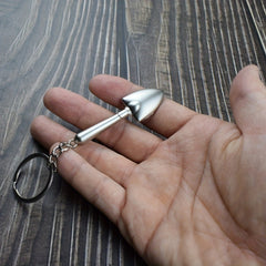 Mini Spade Key Chain Small Metal Shovel Key Chain For Men