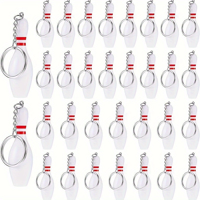 Bowling Keychain Pendant Mini Bowling Key Chain Gift for Men
