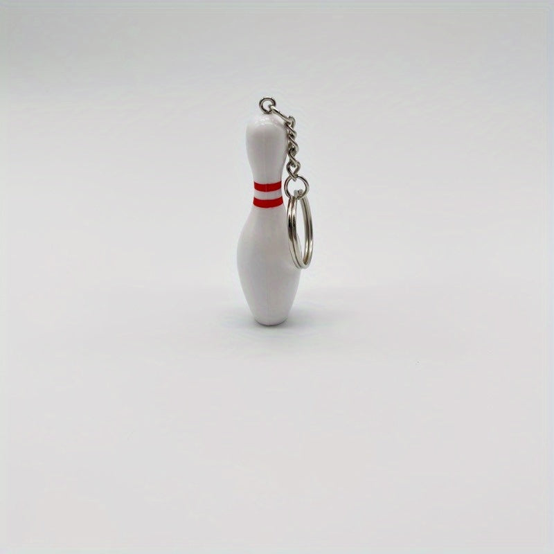 Bowling Keychain Pendant Mini Bowling Key Chain Gift for Men