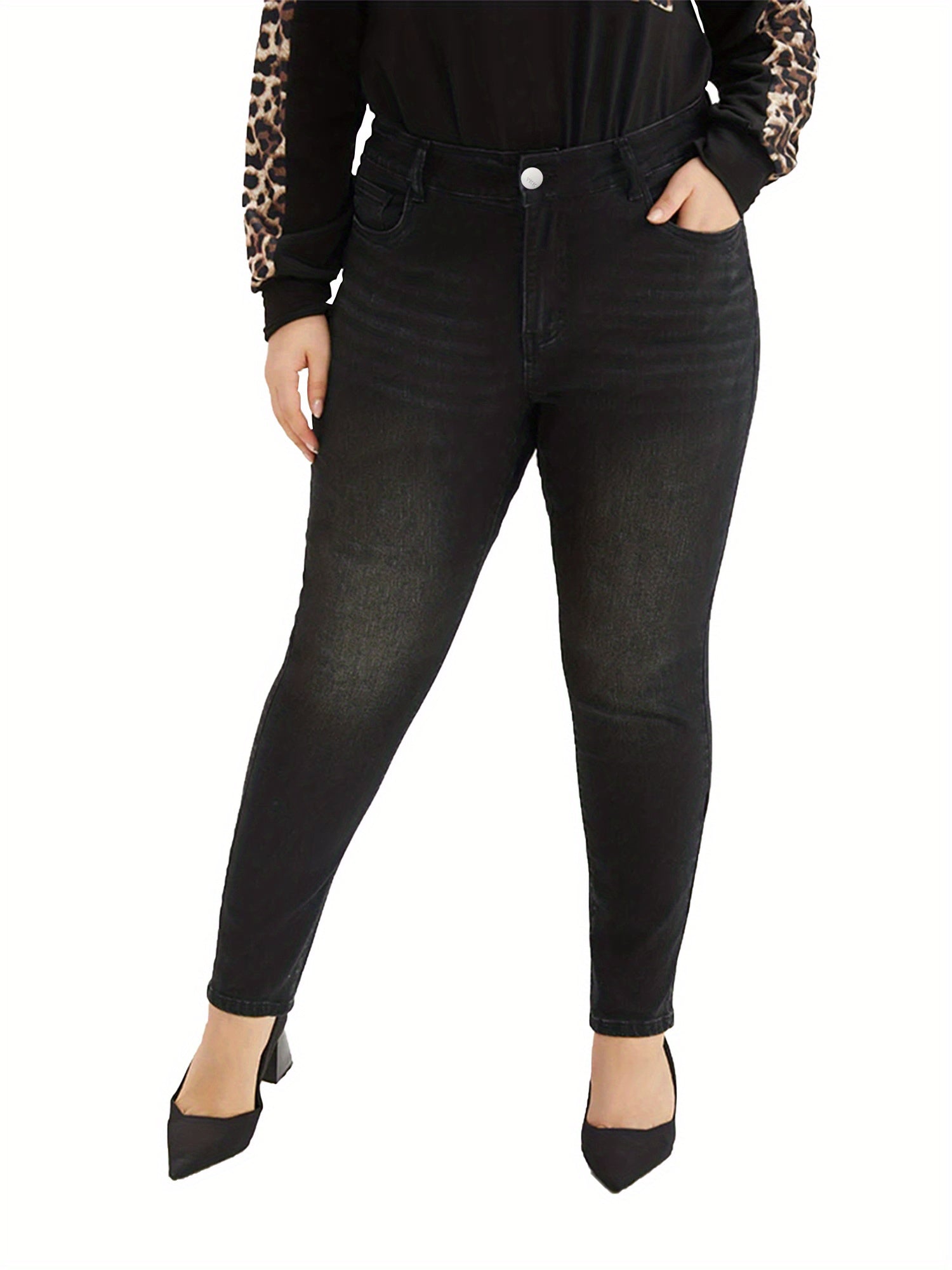 High Rise Stretch Skinny Jeans