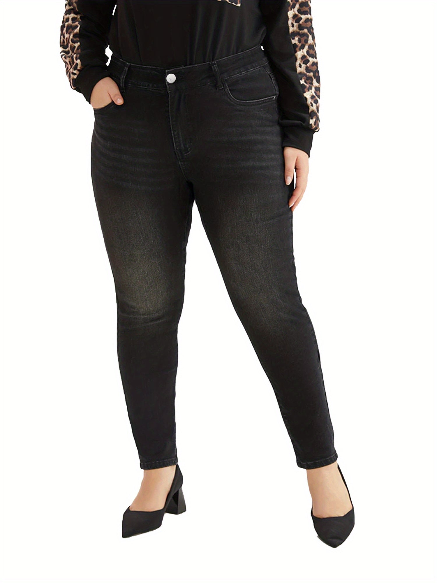 High Rise Stretch Skinny Jeans