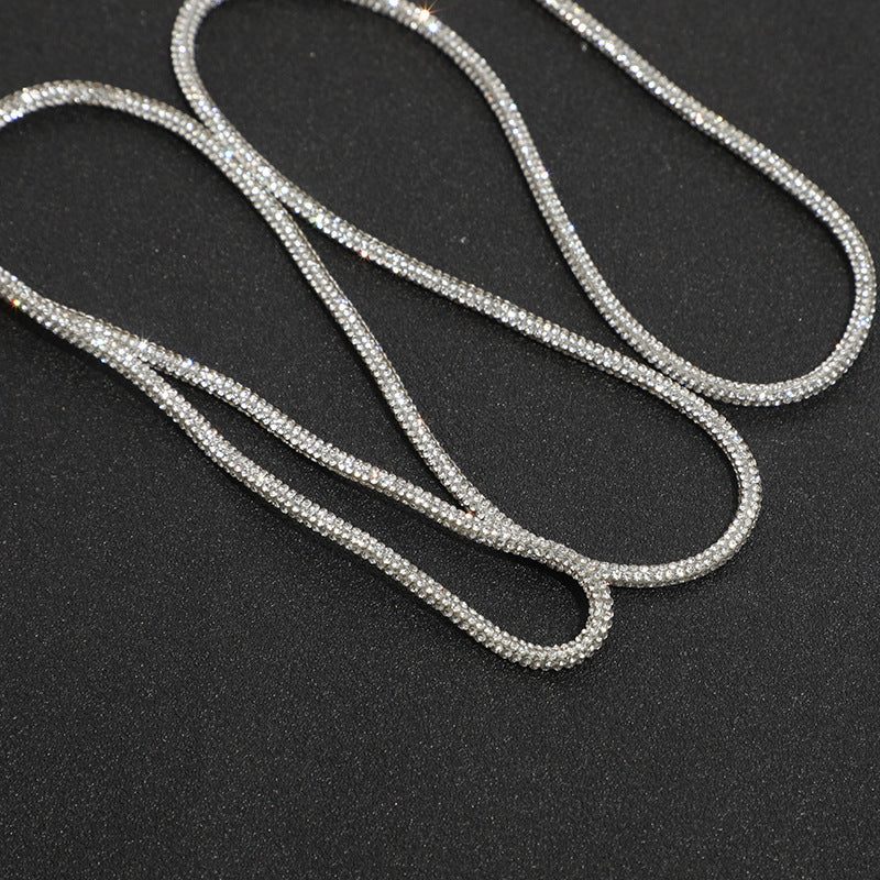 4mm Rhinestone Rope Glitter Trim DIY Jewelry Making Material