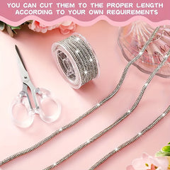 4mm Rhinestone Rope Glitter Trim DIY Jewelry Making Material