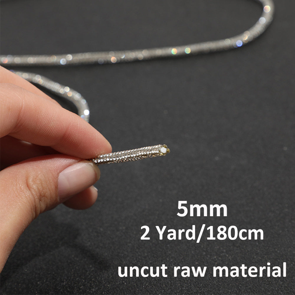 4mm Rhinestone Rope Glitter Trim DIY Jewelry Making Material