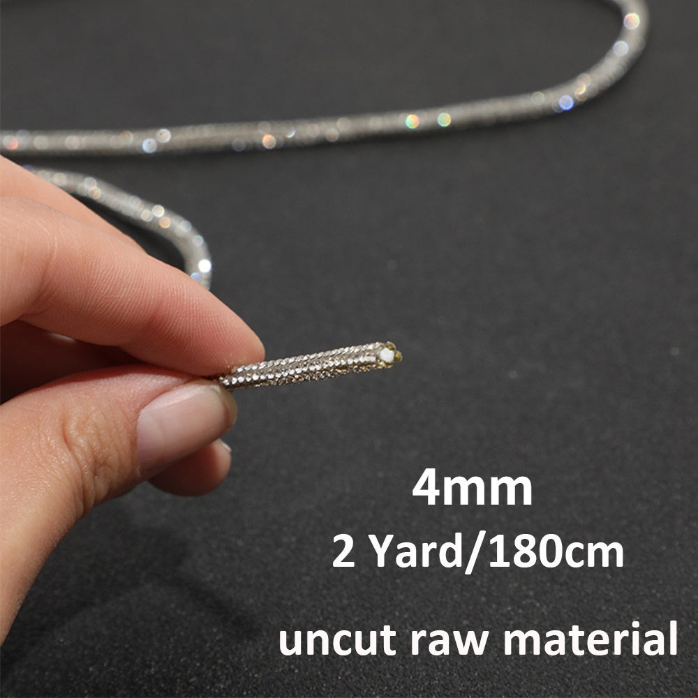 4mm Rhinestone Rope Glitter Trim DIY Jewelry Making Material