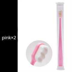 2pcs Nano Toothbrush Ultra Soft Bristles Deep Cleaning