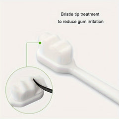 2pcs Nano Toothbrush Ultra Soft Bristles Deep Cleaning