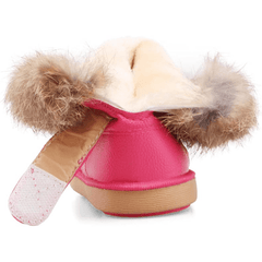 Baby Girls Snow Boots Hook Loop Fastener Warm Fleece Outdoor Hiking Winter